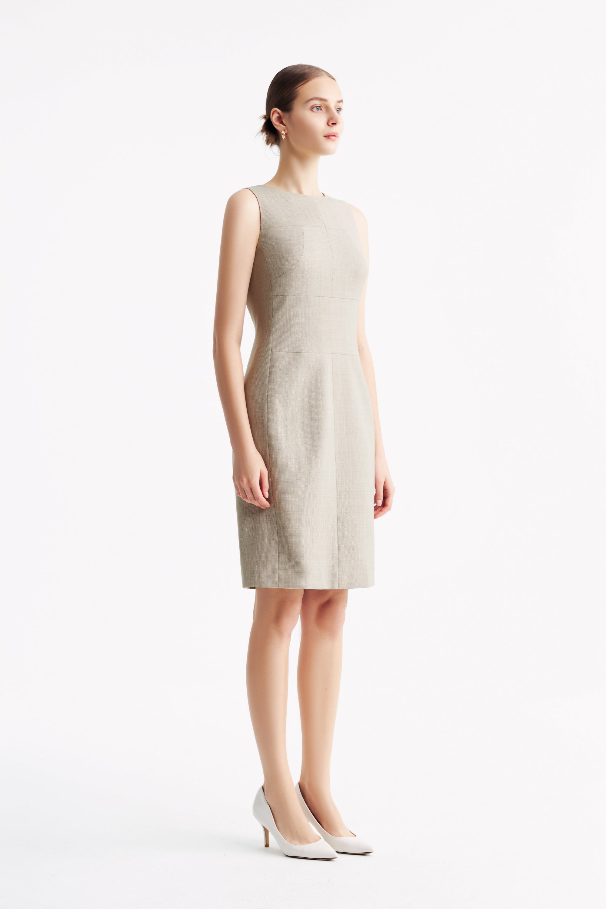 TieForHer - LC CURIE™ Diamond Dress - Apricot - Dress