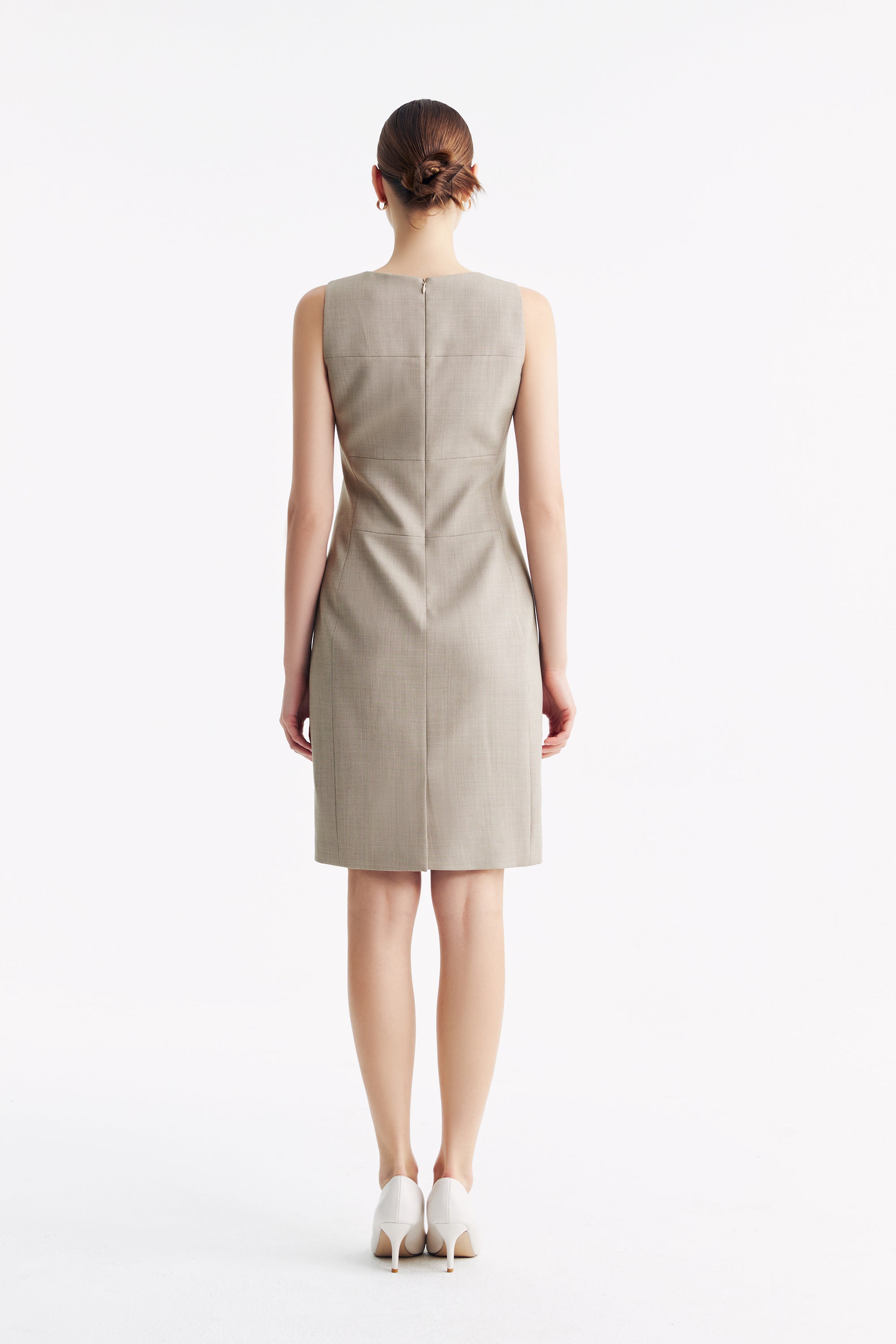 TieForHer - LC CURIE™ Diamond Dress - Apricot - Dress