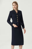 EV LéJac™ Leiden Loyal Navy Blue Single-breasted Four-button Jacket