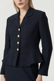 EV LéJac™ Berkeley Black Single-breasted Five-button Jacket