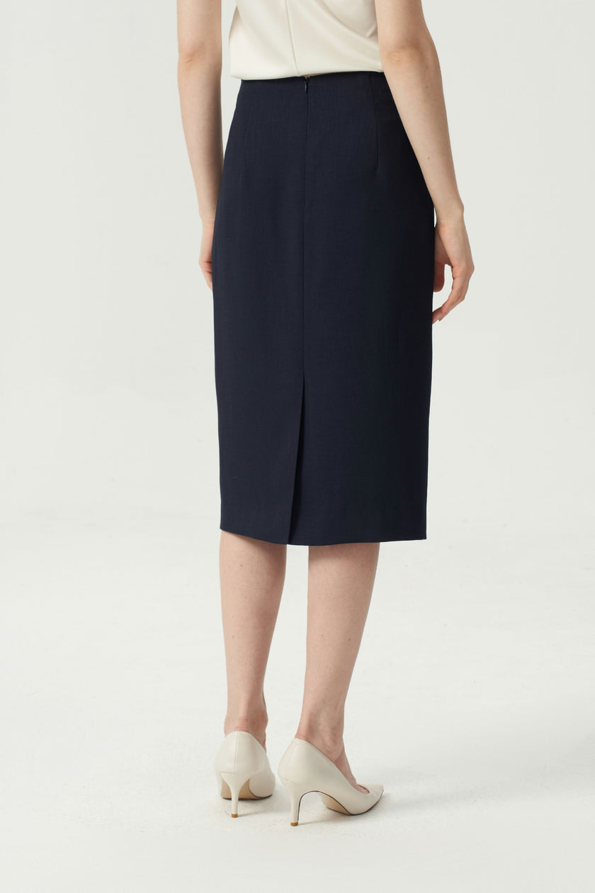 EV LéSem™ Hopkins Loyal Navy Blue Pencil Skirt