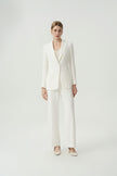 EV LéSuit™ White Single-breasted One-button Blazer