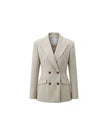 Sculpted Blazer Textured Oatmeal