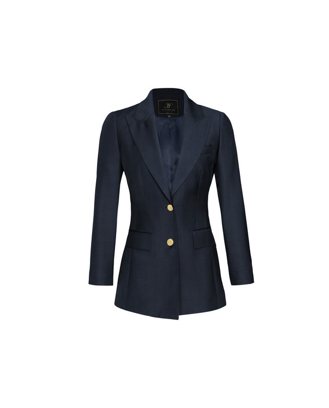 Dom Blazer Dark Navy Check
