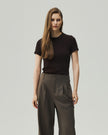 Fitted T-Shirt Brown