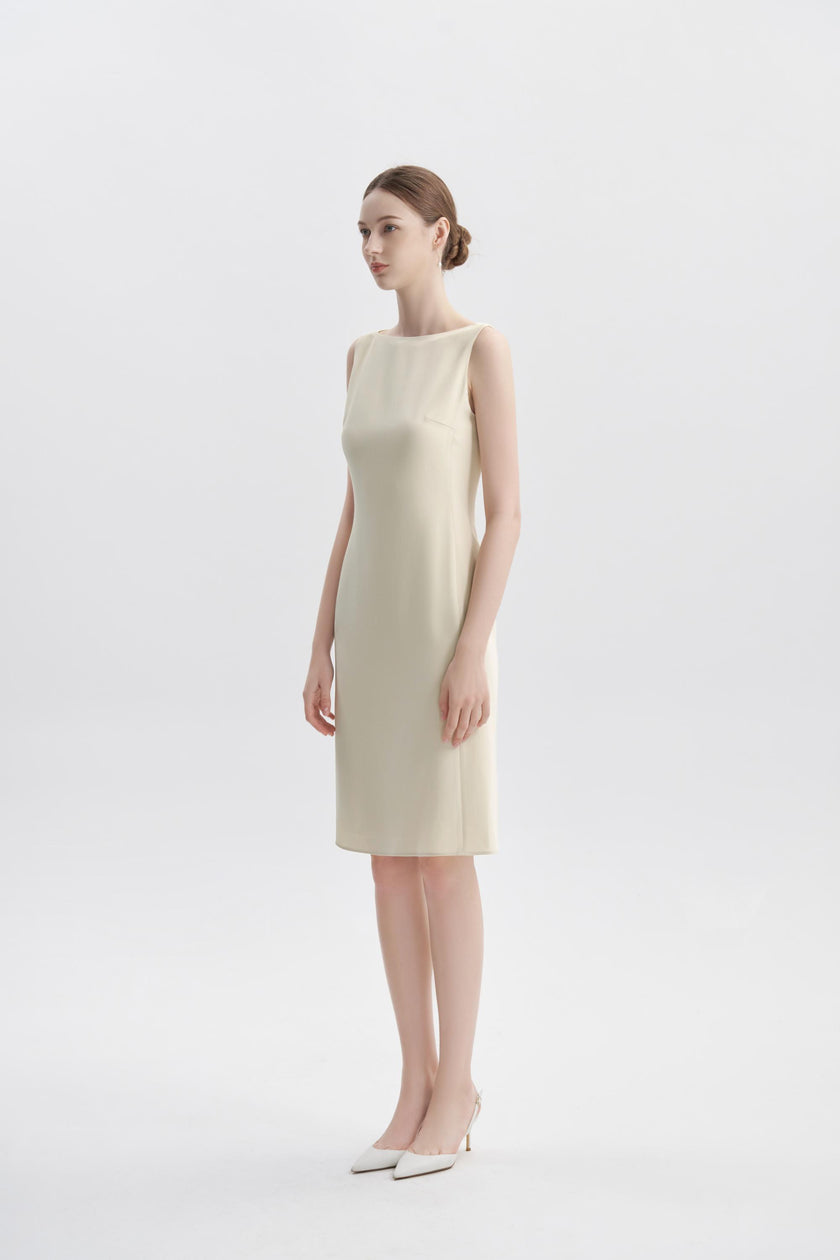 EV Sudro™ Queensland Vanilla Custard Sleeveless Small Mermaid Dress
