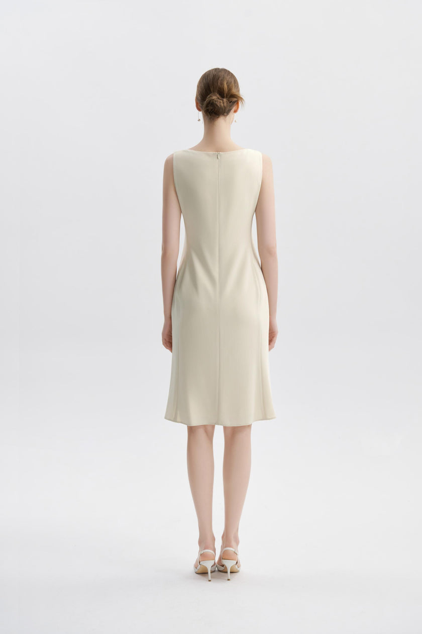 EV Sudro™ Queensland Vanilla Custard Sleeveless Small Mermaid Dress