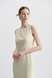 EV Sudro™ Queensland Vanilla Custard Sleeveless Small Mermaid Dress