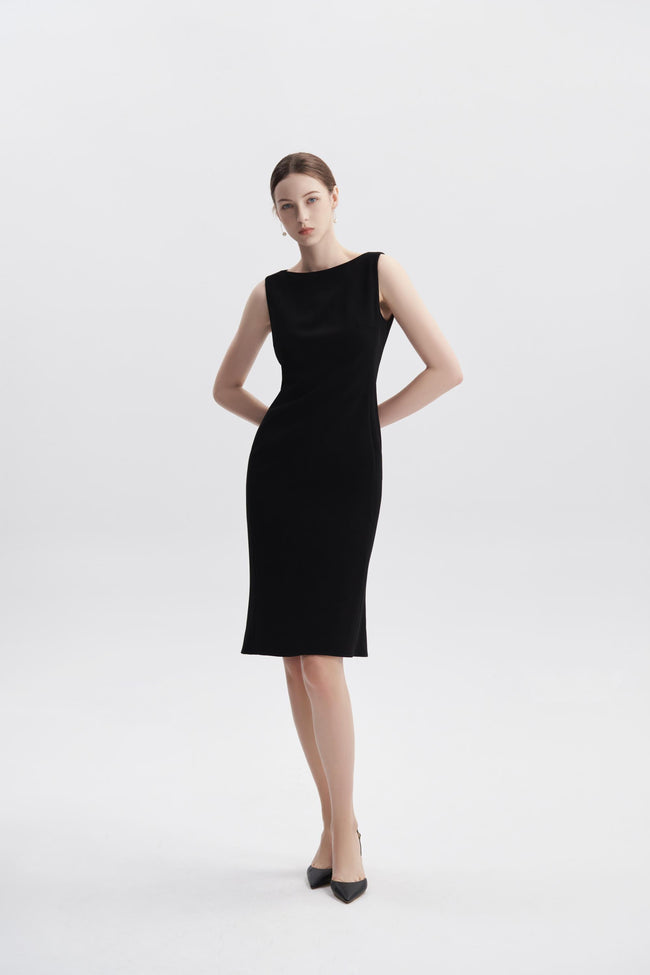 EV Sudro™ Queensland Black Sleeveless Small Mermaid Dress