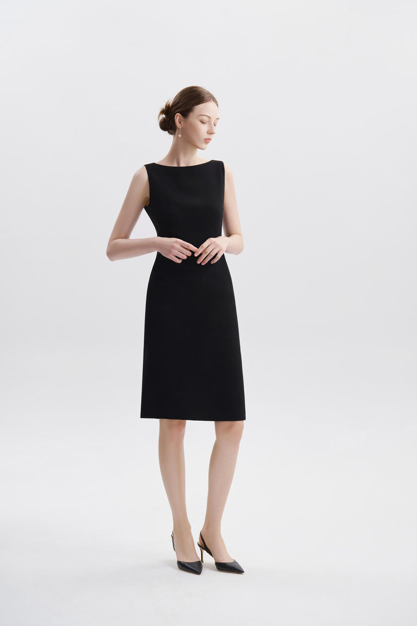 EV Sudro™ Queensland Black Sleeveless Small Mermaid Dress