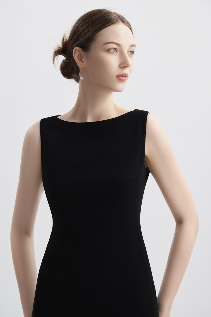 EV Sudro™ Queensland Black Sleeveless Small Mermaid Dress