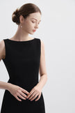EV Sudro™ Queensland Black Sleeveless Small Mermaid Dress
