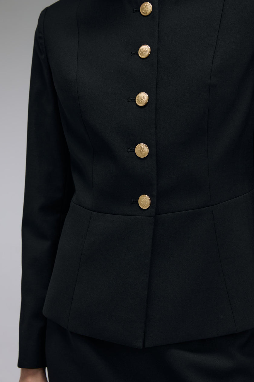 EV LéJac™ Berkeley Black Single-breasted Five-button Jacket