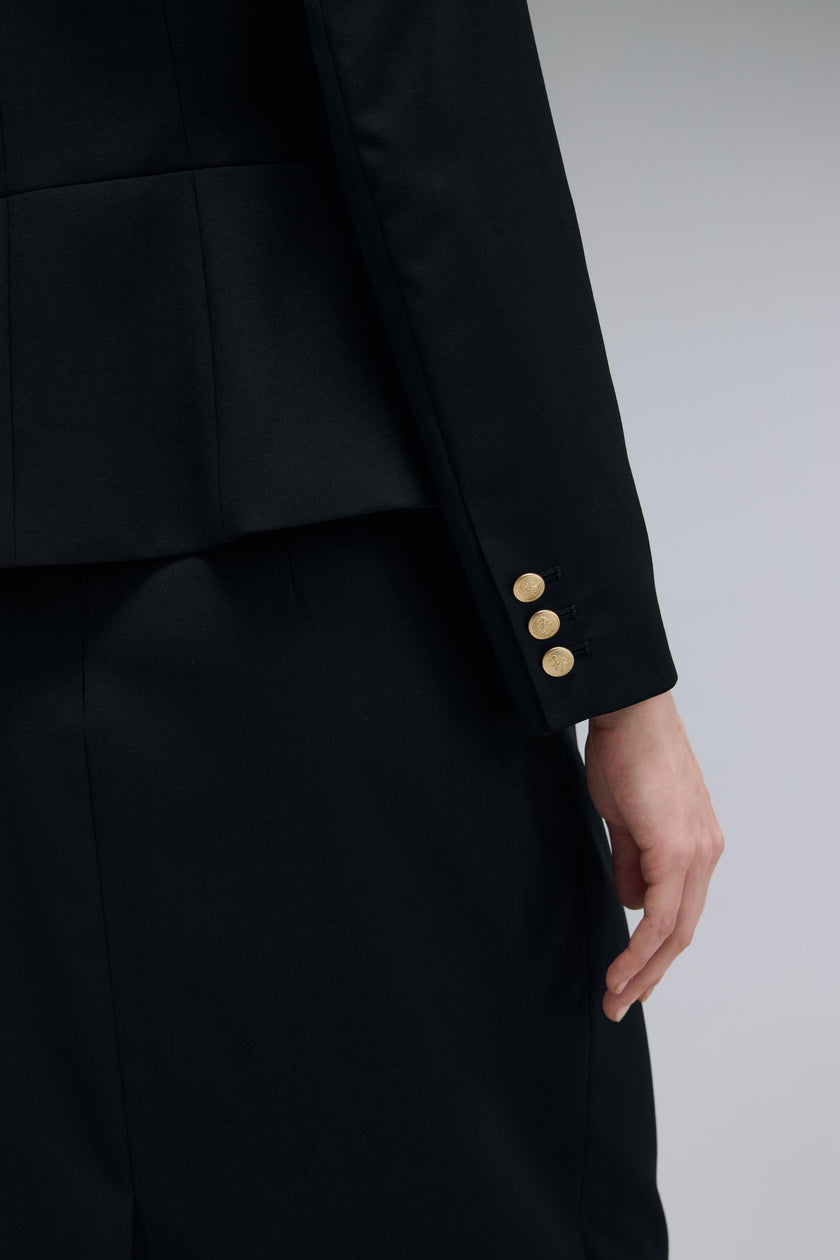 EV LéJac™ Berkeley Black Single-breasted Five-button Jacket