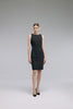 LC CURIE™ Charcoal Gray Textural Diamond-ratio Tailoring Dress
