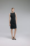 LC CURIE™ Charcoal Gray Textural Diamond-ratio Tailoring Dress