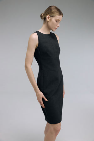 Curie Charcoal Gray Dress