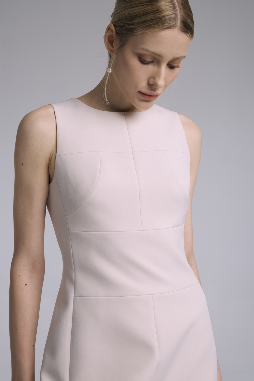 EV Sudro™ Pink Diamond-ratio Tailoring Sleeveless Dress