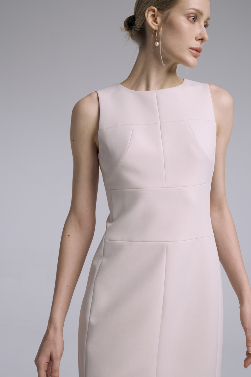 EV Sudro™ Pink Diamond-ratio Tailoring Sleeveless Dress