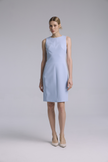 EV Sudro™ Bule Diamond-ratio Tailoring Sleeveless Dress