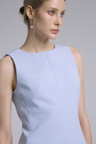 EV Sudro™ Bule Diamond-ratio Tailoring Sleeveless Dress