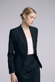 EV LéSuit™ Yale Black Collarless Blazer