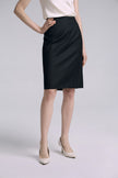 EV LéSem™ York Charcoal Gray A-line Skirt
