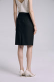 EV LéSem™ York Charcoal Gray A-line Skirt