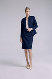 EV LéSuit™ Yale Loyal Navy Blue Collarless Blazer