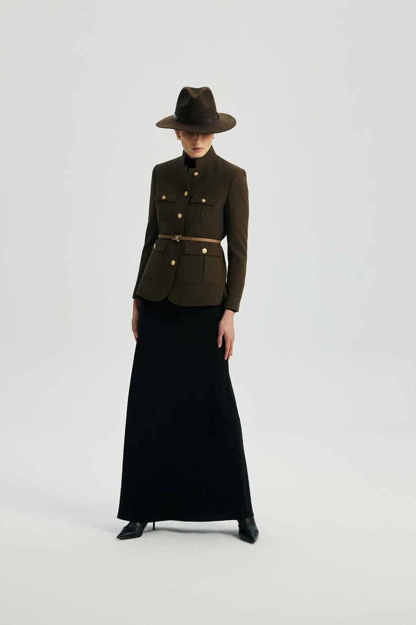 EV LéSuit™ Palm Green Single-Breasted Commuter Hunting Blazer