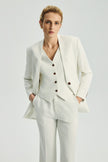 EV LéSuit™ White Removable Inner Vest Blazer