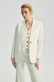 EV LéSuit™ White Removable Inner Vest Blazer