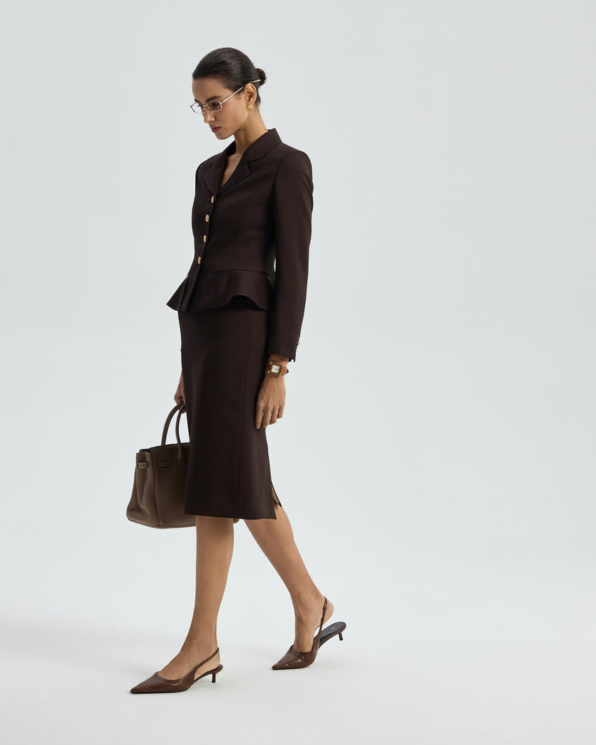 Hopkins Skirt Deep Chocolate