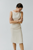 EV Sudro™ Queensland Vanilla Custard Sleeveless Small Mermaid Dress