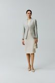 EV LéSuit™ Yale Oatmeal Collarless Blazer