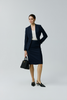 EV LéSuit™ Yale Loyal Navy Blue Collarless Blazer