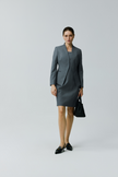 EV LéSuit™ Yale Gray Collarless Blazer