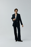 EV LéSuit™ Loyal Navy Blue Loose-fit Double-breasted Two-button Blazer