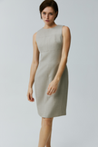 LC CURIE™ Apricot Granular Texture Diamond-ratio Tailoring Dress
