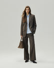 Straight-Leg Trousers Warm Tea Brown