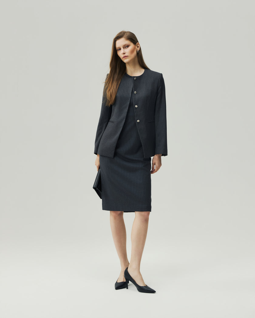 Dress Grey Stripe