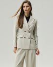 Sculpted Double-Breasted Blazer