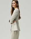 Sculpted Double-Breasted Blazer
