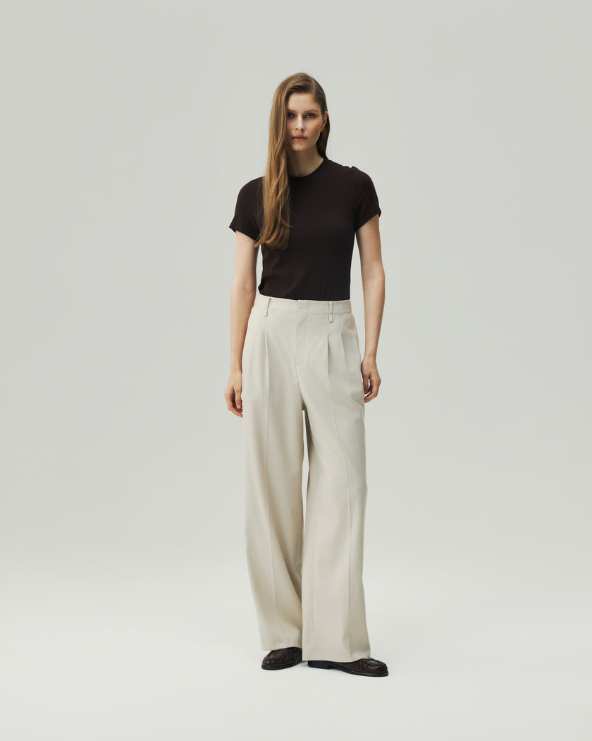 Fitted T-Shirt Brown