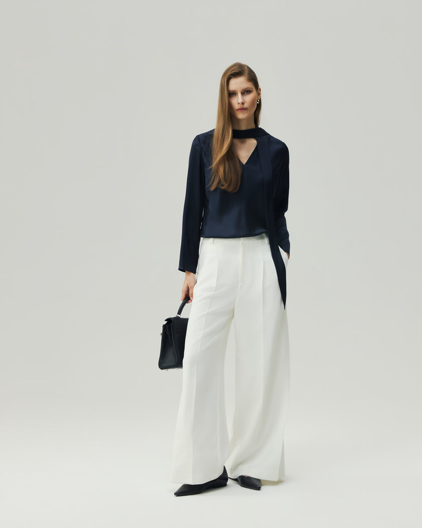 Reversible Blouse Navy