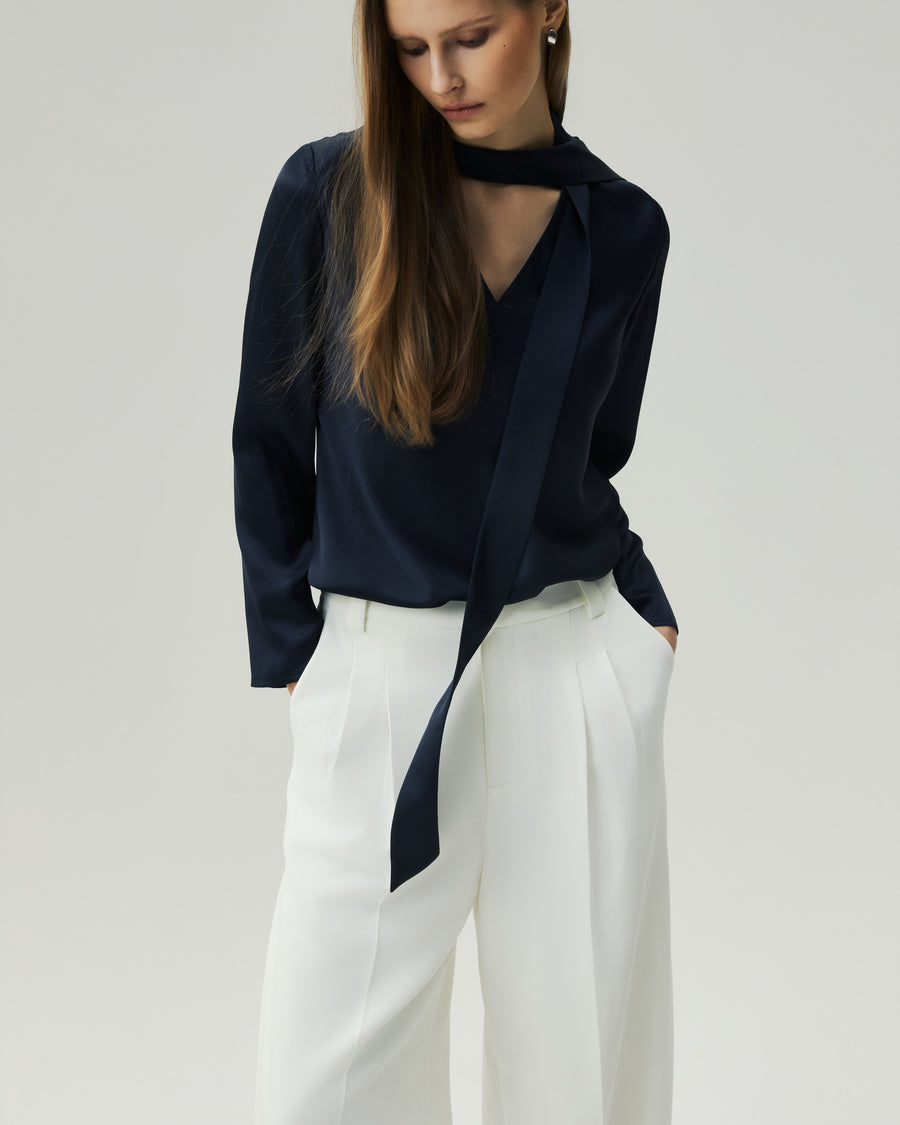 Reversible Blouse Navy