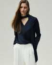 Reversible Blouse Navy