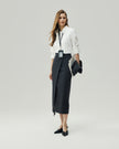Wrap Skirt Charcoal Grey
