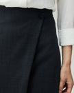 Wrap Skirt Charcoal Grey