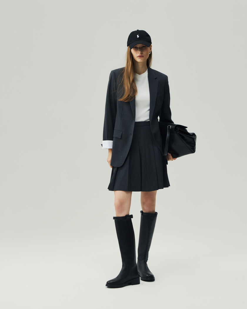 Mini Skirt Charcoal Grey